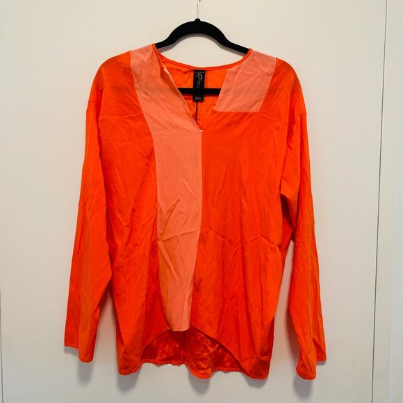 Maria Cornejo Orange Ire Blouse - Picture 1 of 7
